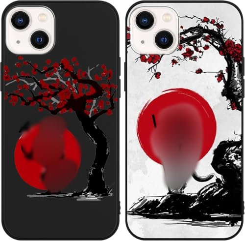 Eouine 2 Stück Handyhülle für iPhone 11 Hülle 6.1 Zoll Anime Cartoon Hülle Manga Cartoon Akatsuki Kakashi Schutzhülle Matte Stoßfest TPU Silikon Case für iPhone 11