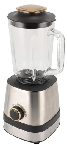 Batidora Eléctrica, Batidora De Sobremesa De 600 W con 6 Cuchillas De Acero Inoxidable, Jarra De Vidrio De 1,5 L, Molinillo De Licuadora Multifuncional Ajustable De 3 Velocidades