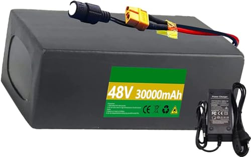 48V Ebike Akku 8Ah 10Ah 12Ah 15Ah 20Ah 25Ah 30Ah Fahrrad Batterie Mit Ladegerät, Elektrofahrradakku Für 48V E-Bike Batterie 48V, 30Ah