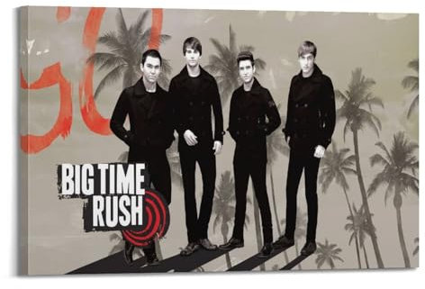 UHHYFVN Filmposter BTR Band, 6 Poster, Wandkunst, dekoratives Gemälde, Schlafzimmer, Gemälde, Poster, 30 x 45 cm, Rahmenstil