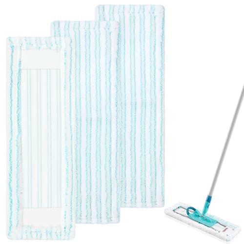3 Pièces Serpillères de Rechange, Serpillere Microfibre, Chiffon de Nettoyage pour Sol, Compatible avec Leifheit Profi XL Micro Duo/Profi XL Cotton Plus, Convient aux Serpillères Plates