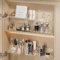 RMAN Lot de 6 Organisateur Salle de Bain Multifonctionnel Rangement Maquillage en Plastique Transparent pour Armoire de Toilette Etagere Murale Sans Percage pour Salle de Bain Coiffeuse Cuisine