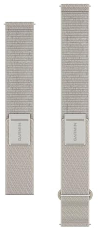 Garmin Approach S50 Nylon Replacement Accessory Band, 20 mm, Ivory,Two Sizes