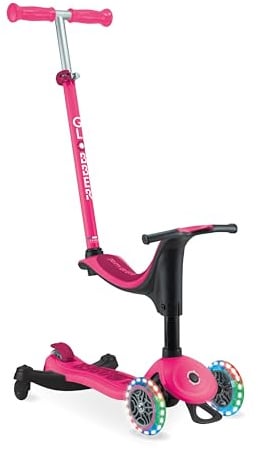GLOBBER GO-UP Sporty Lights 360, 3-in-1 Kinderfahrzeug, 15+ Monate, Höhenverstellbare Lenkstange, LED-Leuchtrollen, 20kg/50kg, 3-Räder, Aluminium-Rahmen