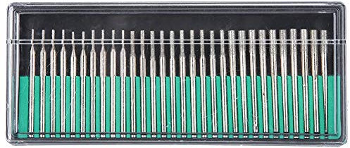 30 Pcs 1 Mm, 2 Mm, Ensemble D'outils de Ponçage à Aiguille en Diamant 3 Mm, Accessoires de Broyage de pour Verre, Marbre, Gemmes, Coquilles, Carreaux, Bijoux