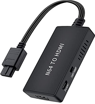 N64 to HDMI converter Compatible with Nintendo 64 Console, Super Nintendo SNES, GameCube, Support 480P/720P