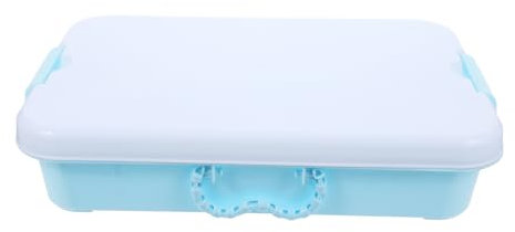 TOPPERFUN Aufbewahrungsbox Für Spielzeug Aus Kunststoff Mit Deckel Kleiner Sandkasten Für Draußen Tragbarer Spielzeugbehälter Für Spielzimmer