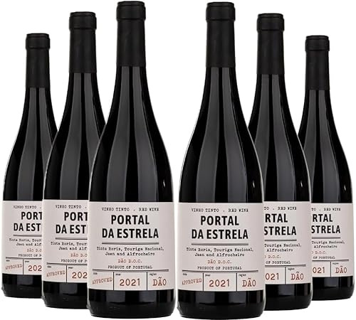 Pack 6 botellas Vino Tinto DOC Dão Portal da Estrela - Paquete de 6 x 750 ml