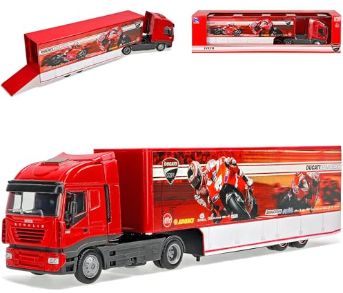 Generisch Ivec. Stralis Ducat. 2010 Team LKW Truck Motogp Moto Gp 1/43 New Ray Modell Auto Modellauto