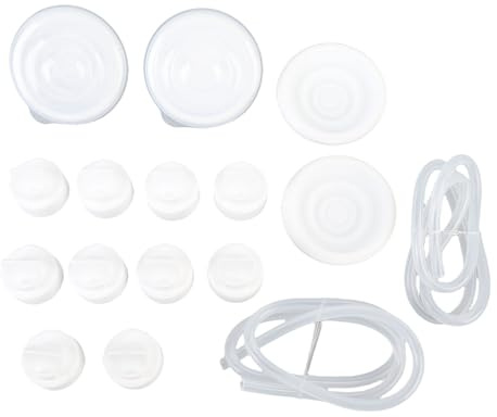 NDiyueAa M5 Breast Pump Parts Replacement, Duckbill Valves, Silicone Diaphragms, Long Tubes, Backflow Protectors, for Efficient Pumping, Leak Proof, Food Grade, Easy to Cle