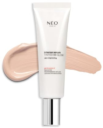 NÉO MAKE UP Gesichtscreme BB cream - Feuchtigkeitscreme Gesicht - getönte Tagescreme mit LSF 50 - tinted sunscreen with SPF 50 - Intense Serum Tinted BB Glow Cream 01 - Ivory Glow - 30 ml