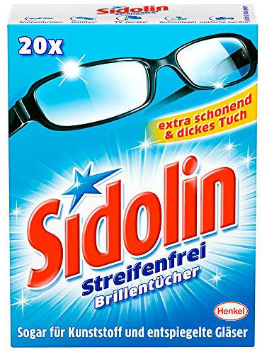 Sidolin Brillenputztücher 20er, 5er Pack (5 x 20 Stück)