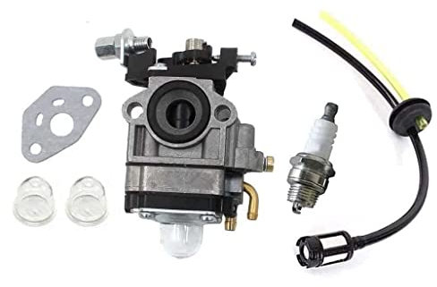 HURI Vergaser & Zündkerze & Benzinfilter kit passend für AL-KO Alko Motorsense Freischneider BC410 BC 4535 BC 4125