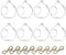 Sziqiqi 8PCS 80 mm Appendere portacandele in Vetro globi terrario Wedding portacandele candeliere, Vetro, Transparent, 8Pcs