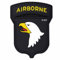 Emblem 3D PVC Airborne 101st #17023 Rubber Patch Klett Abzeichen 9,3 x 7 cm US Wei?kopf Adler