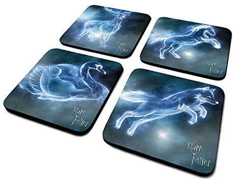 empireposter Harry Potter Lot de 4 Dessous-de-Verre cartoupie 10 x 10 cm