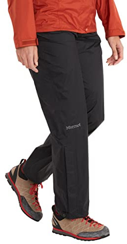Marmot Damen Wm's PreCip Eco Pant Short, Wasserdichte Regenhose, winddichte Wanderhose, atmungsaktive Regenkleidung zum Wandern und Trekking, Black, M