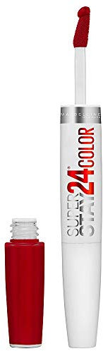 Maybelline New York Make-Up Lippenstift Superstay 24h Color liquid Lipstick Red Alert/Knalliges Hellrot mit 24 Stunden Halt 1 x 5 g