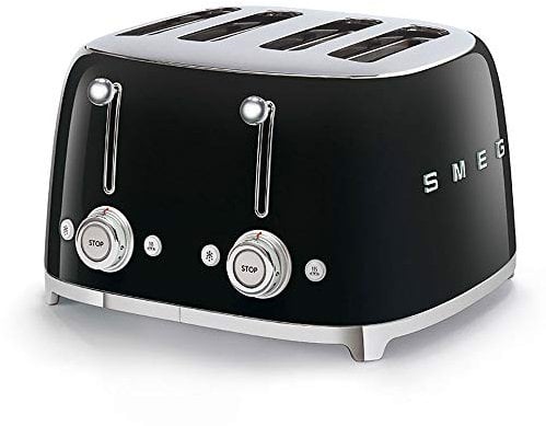 Smeg TSF03BLEU - Tostapane, 4 Fette, Nero