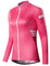Santic Fahrradtrikot Damen Langarm Radtrikot Frau Fahrradshirt Damen Langarm Fahrradtrikot MTB Rosa EU XL