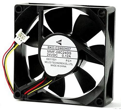 MMF-08C24DS-FC1 BKO-C2460H07 Server Cooler Fan,DC24V 0.12A 80x80x25mm 3-wire axial fan