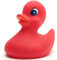 Badeente rot I Quietscheente I Duckshop I L: 10 cm