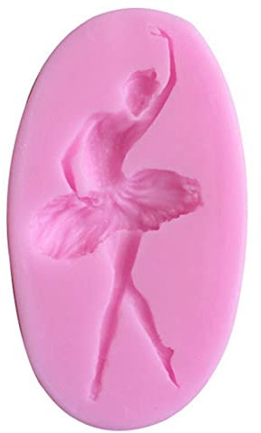 Ballerino di Danza del Silicone Stampi Cupcake Topper del Fondente della Muffa della Torta di Compleanno Che Decora Gli Attrezzi Candy Chocolate Mold Gumpaste