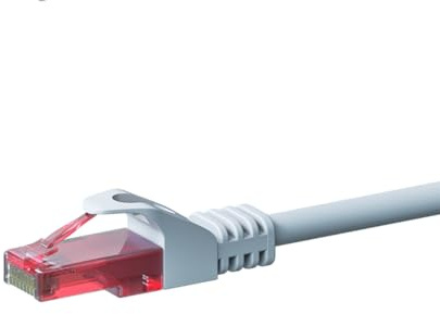 Danicom CAT6 Netzwerkkabel - U/UTP - 15 m - Weiß - 100% Kupfer | POE, Ethernet, LAN, Patchkabel, Datenkabel, RJ45 - für Serverschränke, Switches, Router, Modems!