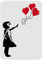 FINGERINSPIRE Banksy Schablonen A4 Größe Ballon Mädchen Schablone Papier Malschablone Schablonen Textilgestaltung Waschbar Kunststoff Stencil Schablonen Für Wand Haus Dekoration 21x30cm