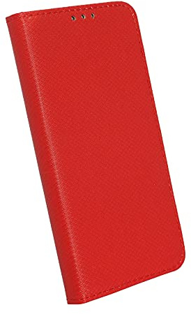 Buch Tasche Smart kompatibel mit Samsung Galaxy XCOVER 5 EE (Enterprise Edition) Handy Hülle Etui Brieftasche Schutzhülle mit Standfunktion, Kartenfach Rot