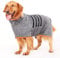 HezzLuv Bademantel für Hunde, Microtuch aus Mikrofaser für Mittelgroße und größere Tiere - Grau, Schnelles Trocknen, Super Saugfähig, perfekt für Hunde und Katzen (Orange, XXL)