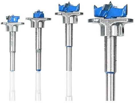 GISTEQ 5 uds 15-35mm Cortador de Agujeros de Madera Ajustable Juego de Brocas Forstner de carburo Herramienta de perforación con Punta Juego de Brocas de perforación(5pcs 15-35mm Box)