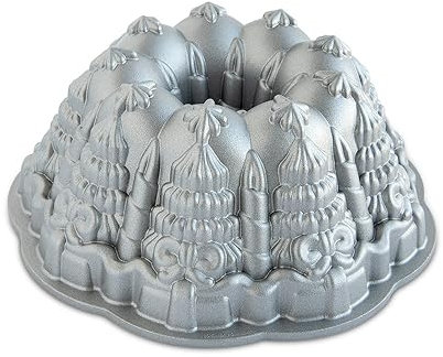 Nordic Ware Verry Merry Bundt, Sparkling Silver