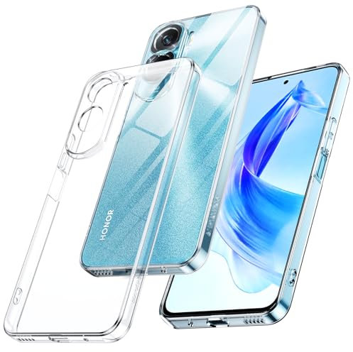 LeYi Cover per Honor 90 Lite 5G, Custodia Trasparente Antiurto Sottile Morbida in Silicone TPU Bumper Originale Slim Crystal Clear Protettiva Case per Honor 90 Lite