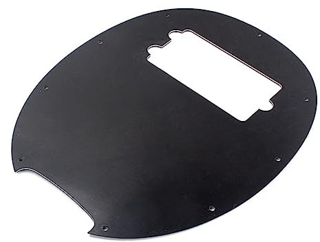 Abaodam 9loch Lagiger Humbucker Pickguard Für Music Man Style Saiten Gitarre Schwarzes Weißes Design Für Ersatzteile Und Diy-projekte