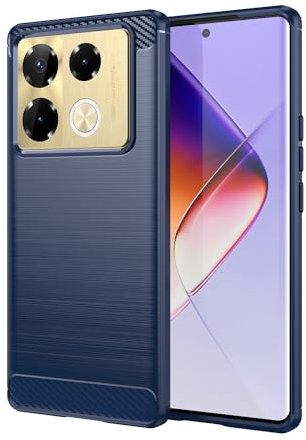 TINGYR Coque pour Infinix Note 40 Pro 5G, Housse Silicone Ultra Mince, TPU Silicone, Anti Rayure, Anti Chute, Durable, Housse Étui pour Infinix Note 40 Pro 5G Smartphone.(Bleu)