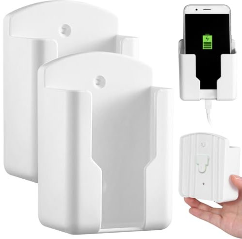 Ceiling Fan Remote Holder,Remote Control Holder Wall Mount, 3.5x1.6x3.9 Plastic Ceiling Fan Remote Holder, Self Adhesive Air Conditioner TV Wall Remote Holder