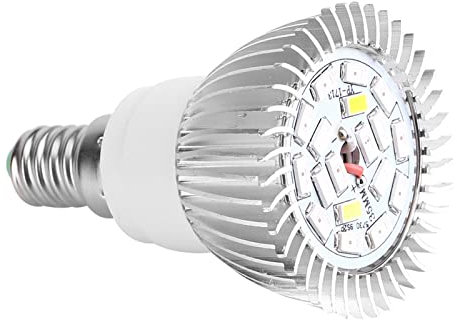 YUMILI Full Spectrum E27/E14/GU10 85‑265V 18W 18 LED Luz de Cultivo Flor Planta Crecimiento Hidropónico Bombilla (E14)