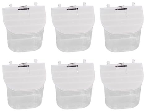 XINGLIDA Papageien Feeder Tasse Vogelfutter Spender Verschütten Vogelfutter Schüssel Behälter Käfig Zubehör 6PCS