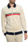 Sergio Tacchini Herren Spencer Velours-Trainingsjacke, Beige, L