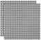 2 Pcs Placa de Construcción Compatible con Lego Duplo, Placa Base de 25x25cm, Juego de Placas Verdes Compatible con Lego, Juego Creativo, Gris