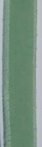 Krambambulishop.de Fettleder Meterware DIY Flachleder Leder Soft Verschiedene Breiten 6/8/10/12/15/18mm (Mintgrün, 10mm)