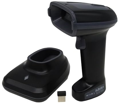 2D Long Range Barcode-Scanner | ALBASCA MK-6520BT | Bluetooth, USB, Station | Datamatrix, QR-Codes