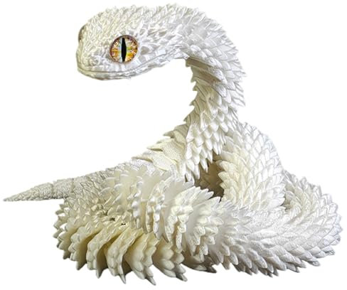 3D -gedruckte Schlange Flexible Joint Snake Toy 12 -Zoll 3D -Drucktiere Schlange mit Nachtlicht Regenbogen gedrucktes Spielzeug für Home Office Decor Schreibtisch Spielzeug Freunde Geschenke