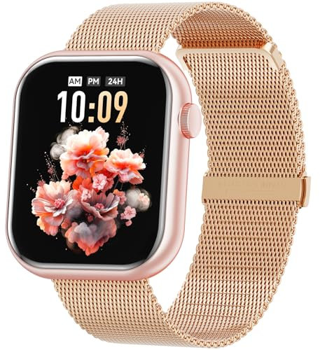 Hwagol Smartwatch Donna Uomo, 1,85'' HD Orologio Smartwatch con Chiamata Bluetooth, Smart Watch con Contapassi/Sonno/SpO2/Cardiofrequenzimetro, 140+ Sportive Orologio Fitness per Android iOS