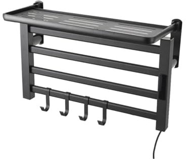 Cozyel Elektrischer Handtuchheizkörper 55*22cm*35cm Intelligenter Konstanttemperatur Handtuchheizer Badheizkörper Elektrisch Handtuchheizkörper, 30-70℃ einstellbare Temperatur, 1-9 Stunden Zeitmessung