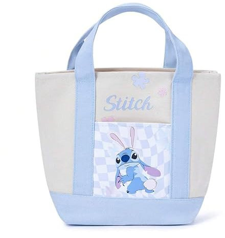 MINISO Stitch - Lonchera aislada de Disney, bolsa de almuerzo impermeable de dibujos animados, bolsa de almuerzo portátil Lilo and Stitch para mujeres y hombres, bolsa de almuerzo para trabajo,