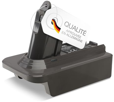 CELLONIC Adaptateur de Batterie Compatible avec DeWalt 18V-20V / Milwaukee 18V Convertisseur Compatible avec Dyson V6