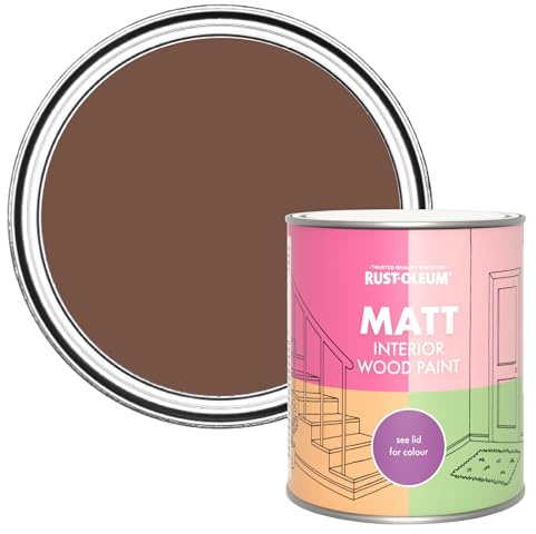 Rust-Oleum Interior Wood Paint in Matt Finish - Faded Ember 750ml