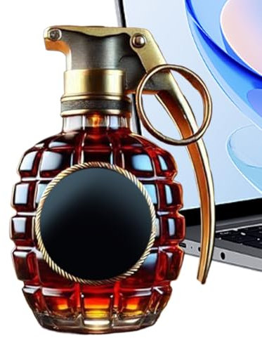 Tequila Decanter,Glass Whiskey Alcohol Decanter Bottle | 300ml Collectible Home Decor Vodka Container Vessel Cool Gadget for Wine Bourbon Brandy Cognac Tequila
